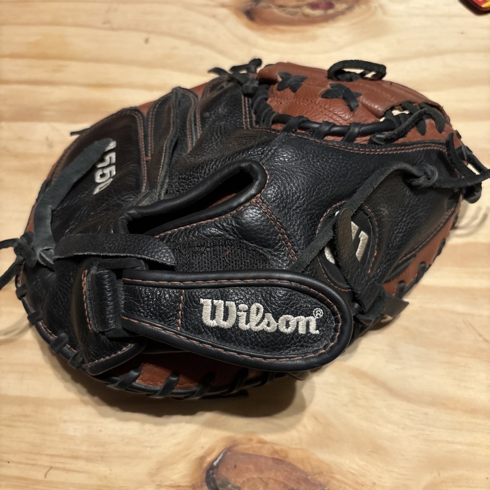 Wilson A550 Catchers Mitt Brown Black 32 " RHT A05RB200CM Baseball Glove